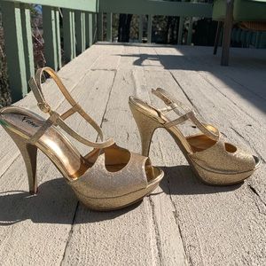 Gold heels